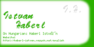 istvan haberl business card